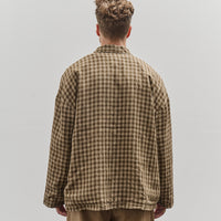 Evan Kinori Field Shirt Two, Beige/Brown