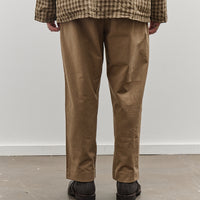 Evan Kinori Single Pleat Pant, Brown Iron Mordant