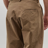 Evan Kinori Single Pleat Pant, Brown Iron Mordant