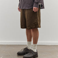 Evan Kinori Two Pleat Short, Brown