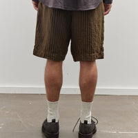 Evan Kinori Two Pleat Short, Brown