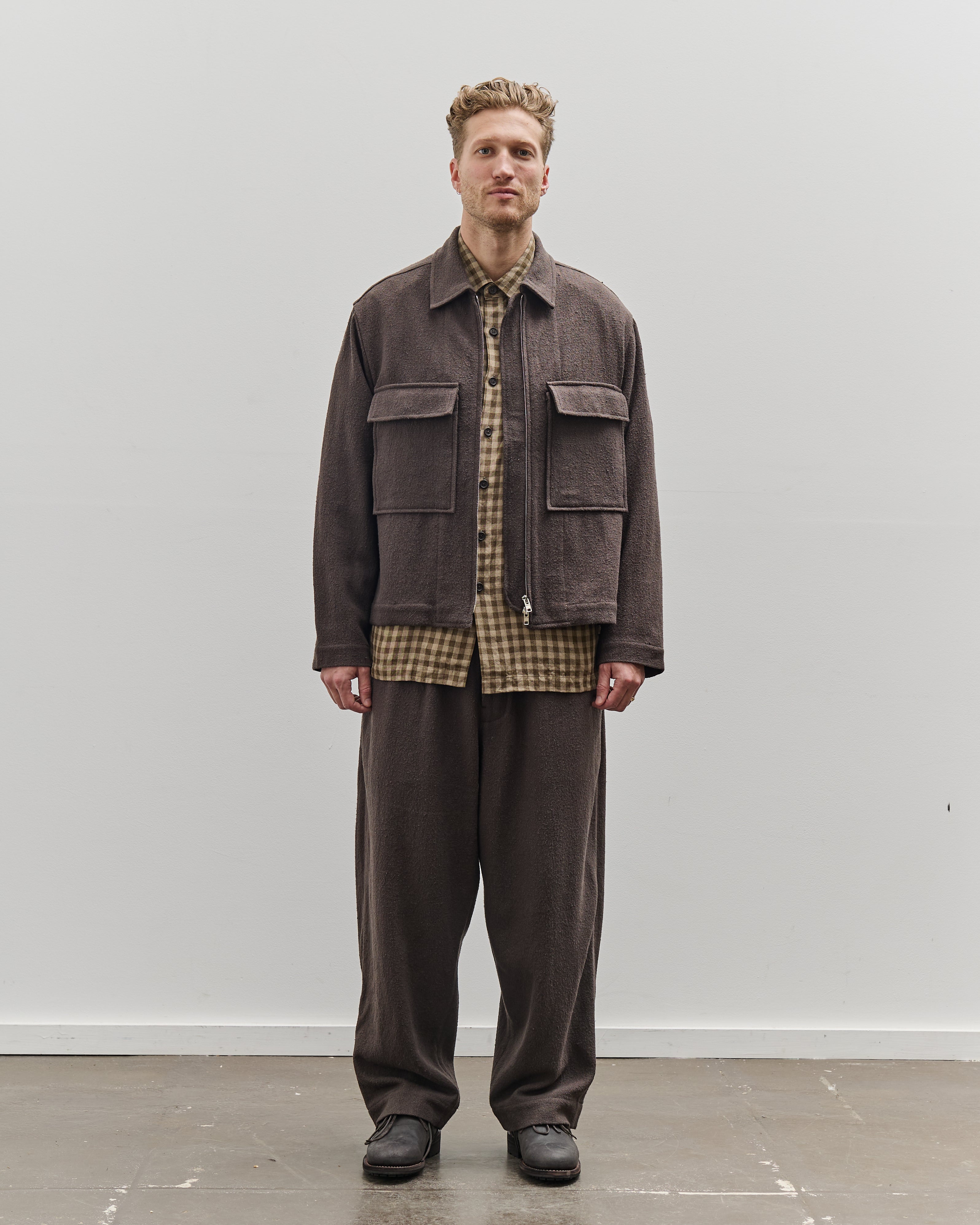 Evan Kinori Zip Jacket, Charcoal – Glasswing