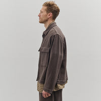 Evan Kinori Zip Jacket, Charcoal