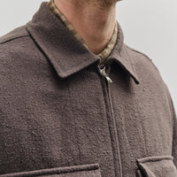 Evan Kinori Zip Jacket, Charcoal