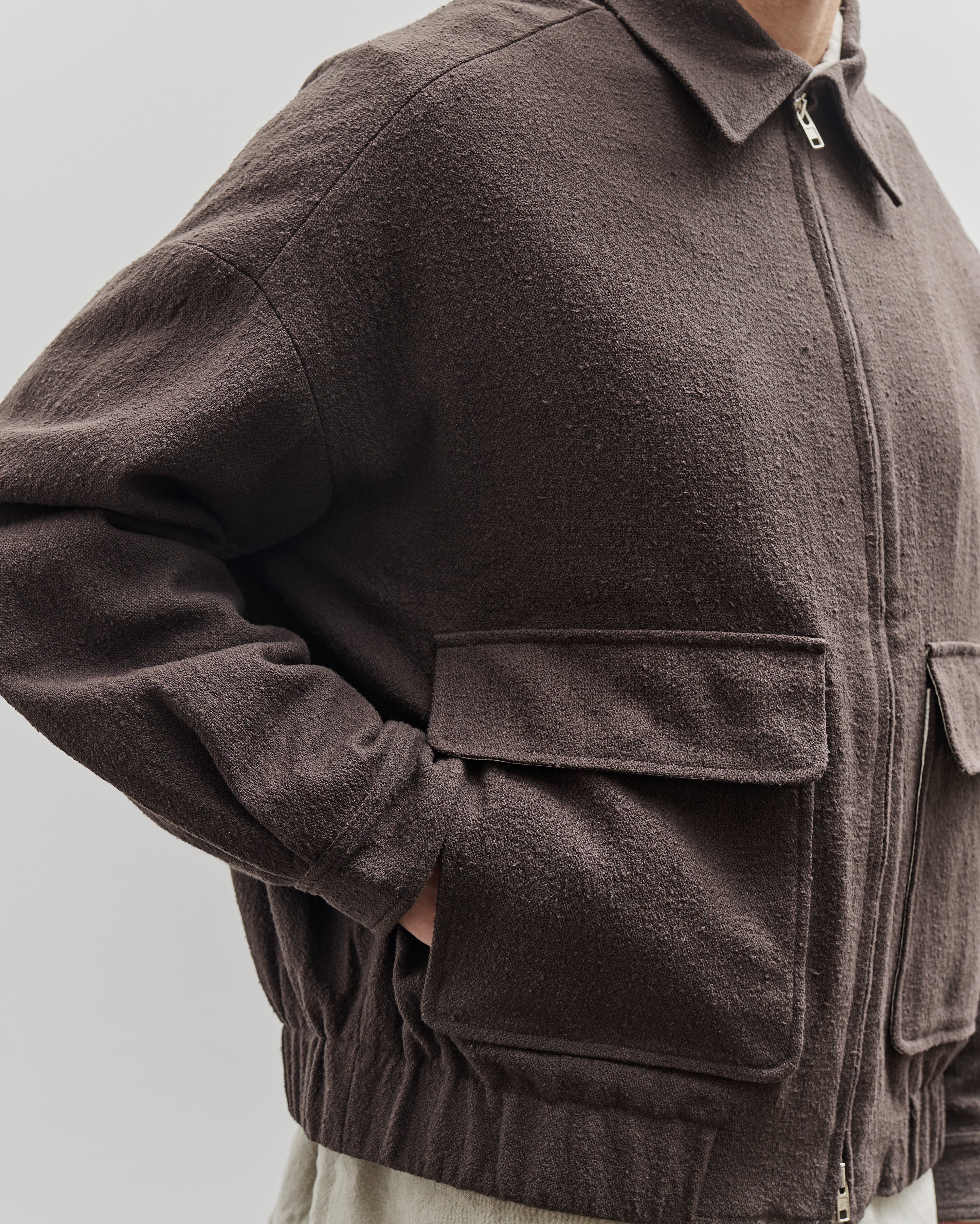 Evan Kinori Zip Jacket Two, Charcoal – Glasswing