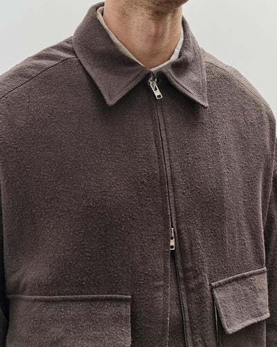 Evan Kinori Zip Jacket Two, Charcoal