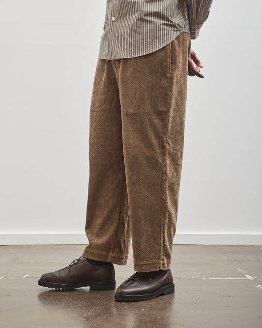 Evan Kinori Elastic Pant, Dark Taupe