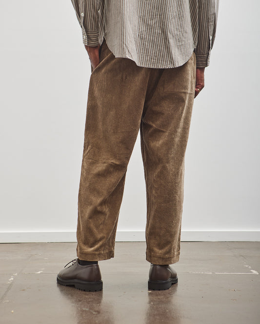 Evan Kinori Elastic Pant, Dark Taupe