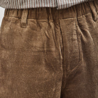 Evan Kinori Elastic Pant, Dark Taupe