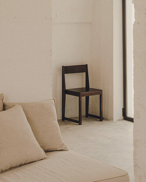 Chair 01, Dark Brown Birch