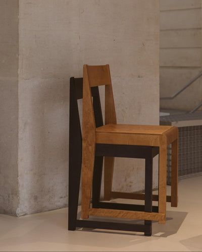 Chair 01, Dark Brown Birch
