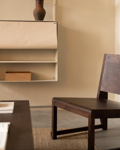 Easy Chair 01, Dark Brown Birch