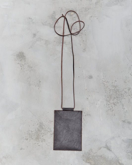 Fog Linen Leather Phone Holder