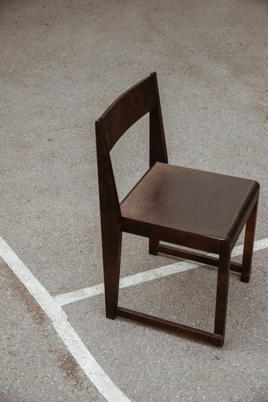 Chair 01, Dark Brown Birch