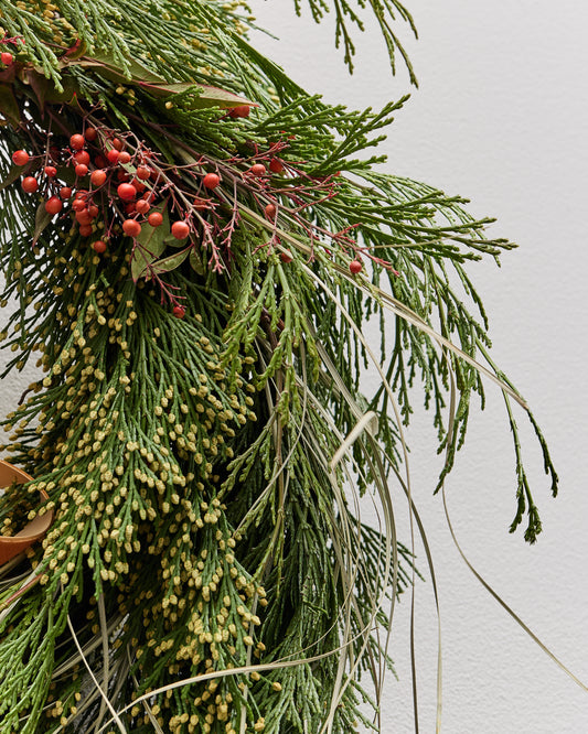 *Preorder* Evergreen Holiday Wreath