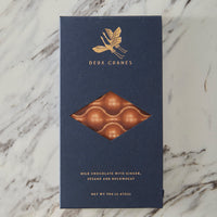 Deux Cranes Milk Chocolate with Ginger Sesame and Buckwheat