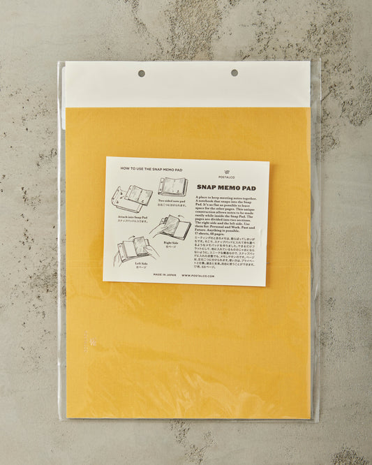 Postalco Snap Memo Pad, School Bus Yellow