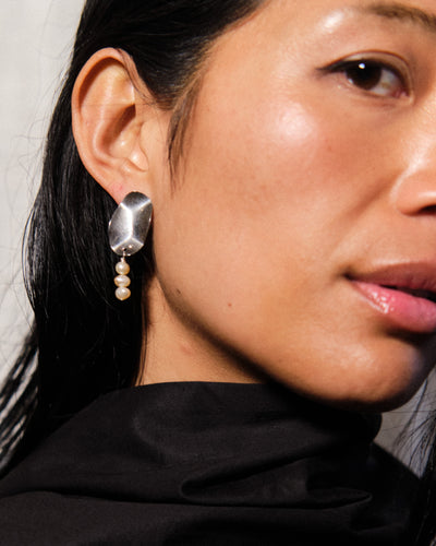 History + Industry Lollipop Earrings, Steel