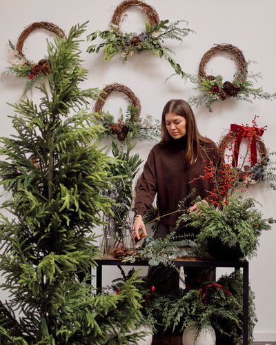 *Preorder* Holiday Grapevine Wreath