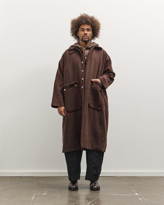 Gathering Farmer Coat Unisex, Brown