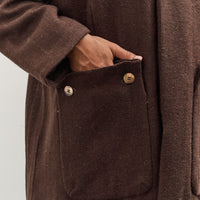 Gathering Farmer Coat Unisex, Brown