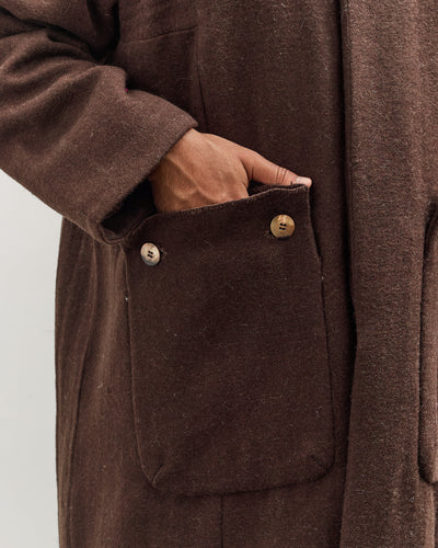 Gathering Farmer Coat Unisex, Brown