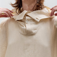Gathering Fisherman Hoodie, Cream