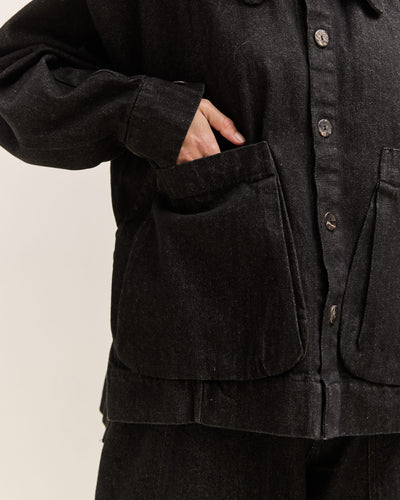 Gathering Farmer Jacket, Black
