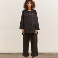 Gathering Farmer Pant, Black Brown