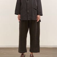 Gathering Farmer Pant, Black Brown