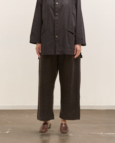 Gathering Farmer Pant, Black Brown