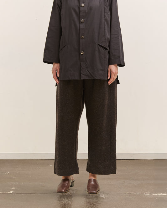 Gathering Farmer Pant, Black Brown