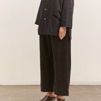 Gathering Farmer Pant, Black Brown