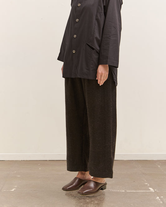 Gathering Farmer Pant, Black Brown