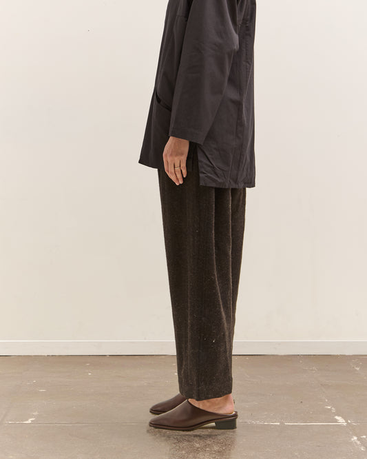 Gathering Farmer Pant, Black Brown