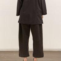 Gathering Farmer Pant, Black Brown