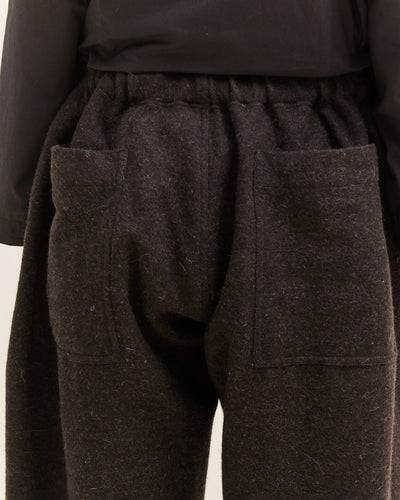 Gathering Farmer Pant, Black Brown