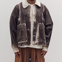 Gathering Farmer Jacket Unisex, Black/White