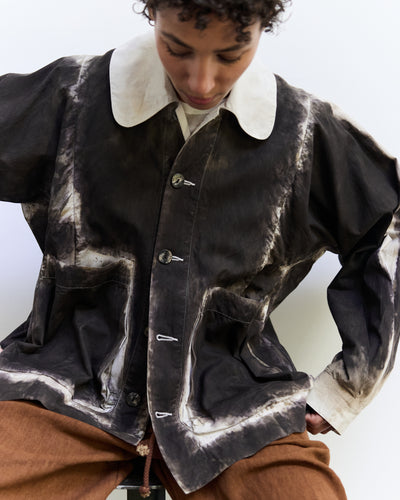 Farmer Jacket, Black/White