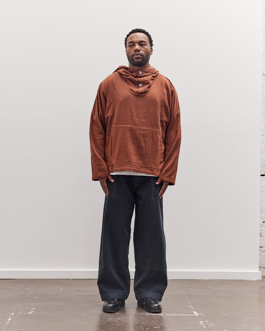 Fisherman Hoodie Unisex, Brown