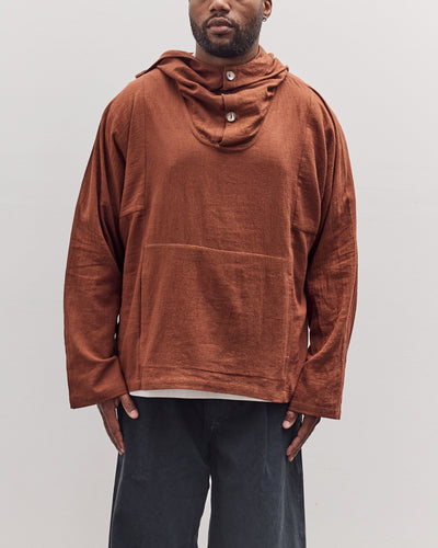 Fisherman Hoodie Unisex, Brown