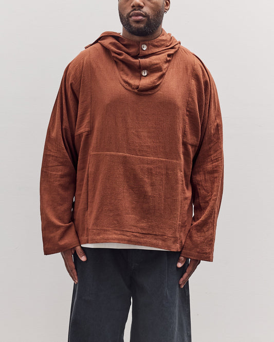 Fisherman Hoodie Unisex, Brown