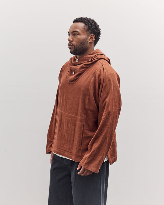 Fisherman Hoodie Unisex, Brown