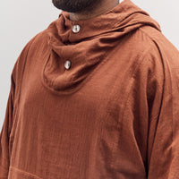 Fisherman Hoodie Unisex, Brown