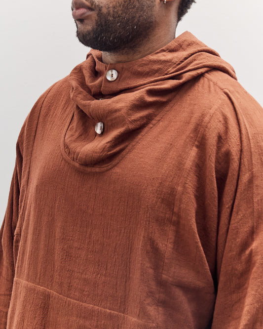 Fisherman Hoodie Unisex, Brown