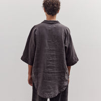 Short Sleeve Farmer Shirt, Black