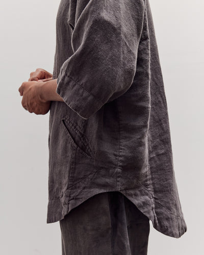 Short Sleeve Farmer Shirt, Black