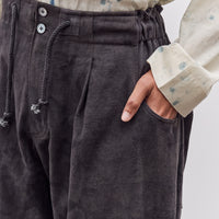 Gathering Farmer Pant, Grey