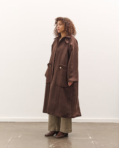 Gathering Farmer Coat, Brown