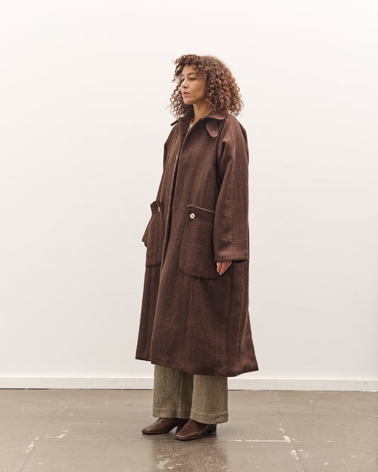 Gathering Farmer Coat, Brown